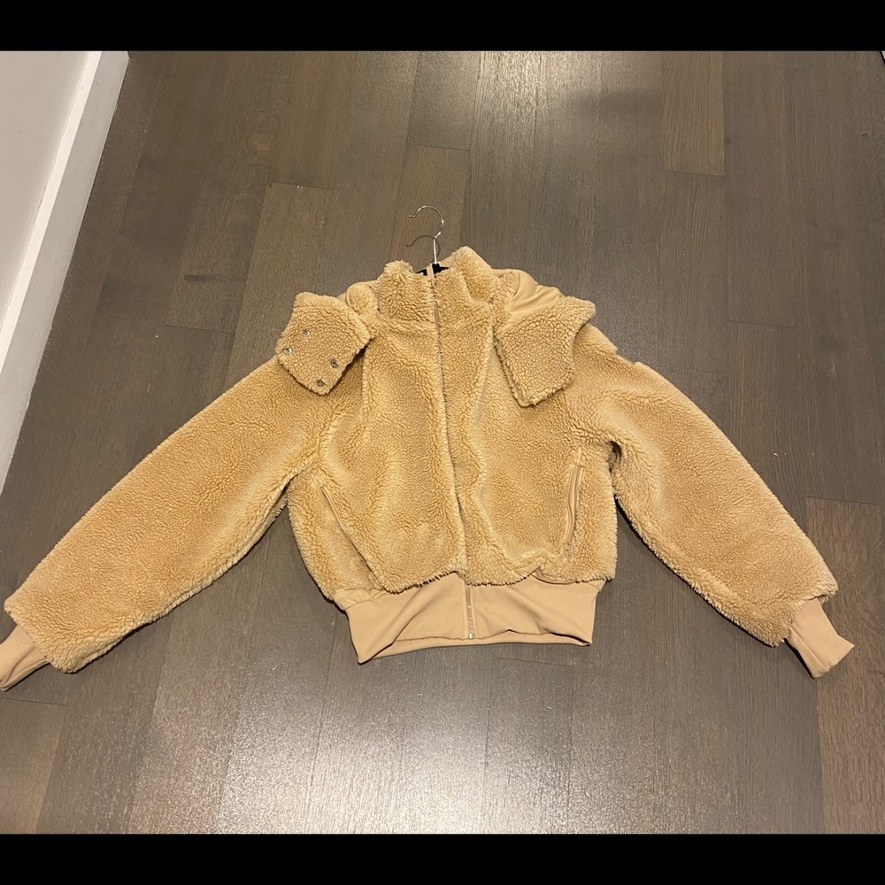 Alo faux fur jacket/ hoodie